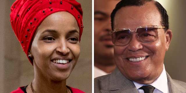 Rep. Ilhan Omar, D-Minn., and Nation of Islam leader Louis Farrakhan