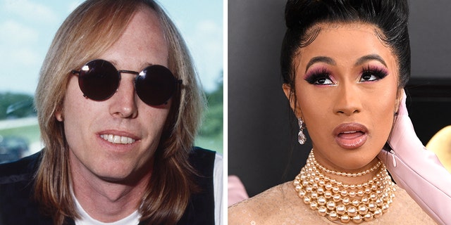 Cardi B mistakenly thanked the late Tom Petty on Monday after receiving a bouquet of congratulations for his Grammy Award.