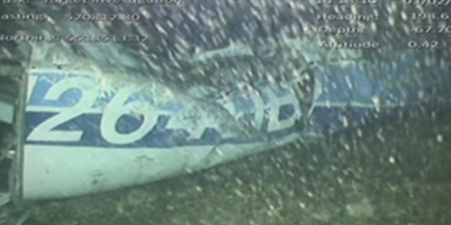 Footage from the wreckage of the Piper Malibu aircraft where Emiliano Sala was flying in before it went missing.
