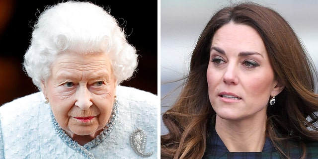 Kate Middleton (right) originally endured a rocky start with Queen Elizabeth II.