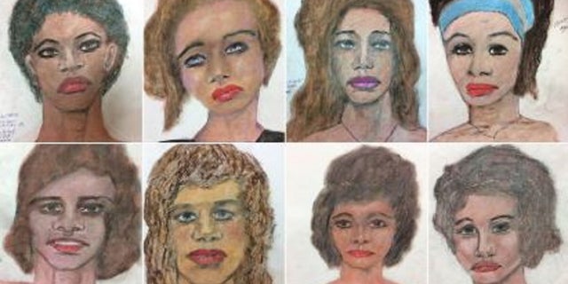 Serial Killer Samuel Little has made portraits of 16 of his victims who remain unknown.