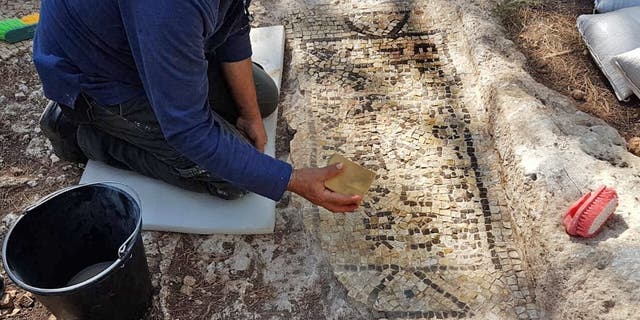 The inscription in Greek helped archaeologists work out the site's history.