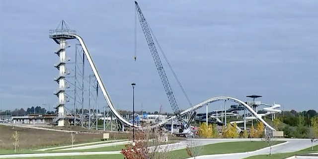 Caleb was decapitated while riding the 17-story Verruckt slide (which is the German word for "crazy") which was billed as the worlds largest water slide at the time
