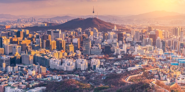 FILE -- Sunset at Seoul City Skyline, South Korea (iStock)