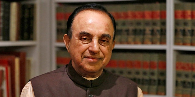 India's ruling Bharatiya Janata Party (BJP) leader Subramanian Swamy poses for a picture after an interview with Reuters at his residence in New Delhi, India, December 15, 2015. REUTERS/Adnan Abidi