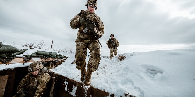 Battle Group Poland taking part in Operation Raider Thunder.