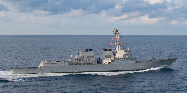 The USS Preble was one of two warships conducting the operation; they were shadowed by Chinese assets, but the interactions were routine and uneventful, according to a U.S. official. (Mass Communication Specialist 3rd Class Morgan K. Nall / U.S. Navy)