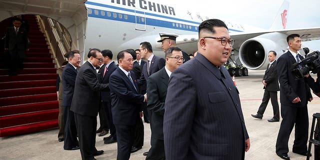Kim Jong Un arrived in Singapore in June on an Air China plane.
