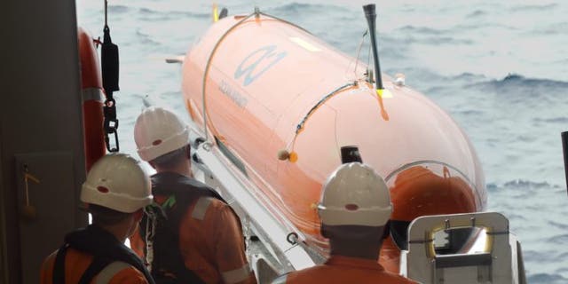 Foto de archivo - Uno de los AUV de la Expedición al Mar de Weddell.