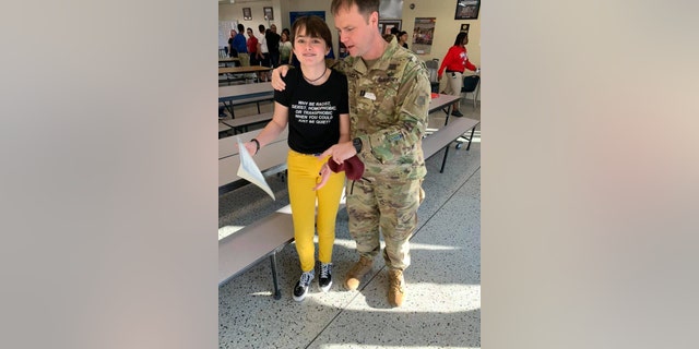 Emery's father had also visited the school that same day to celebrate an academic achievement award Emery had received.<br>
