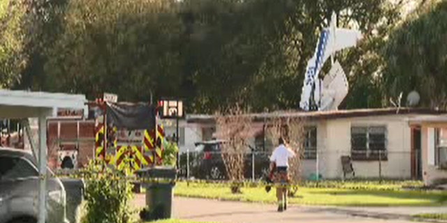 Three people were inside the home at the one, but only one was injured.