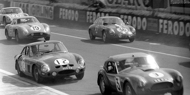 A Giulietta SZ (36) can be seen here competing at the 1963 running of the 24 Hours of Le Mans.
