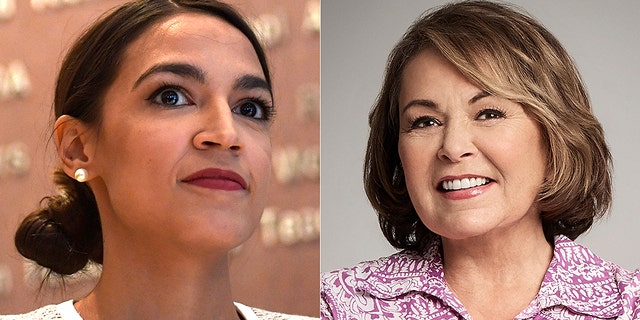Roseanne Barr called Rep. Alexandria Ocasio-Cortez a “Farrakhan loving…bug-eyed b---h.”