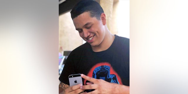 This undated photo by Seanna Leilani shows her brother, Aaron Francisco Chavez. Chavez, 19, died after he swallowed sky blue fentanyl pills designed to look like oxycodone.