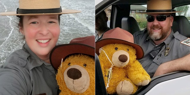 Once the bear was returned the little boy renamed it "Mr. Junior Ranger Bear."