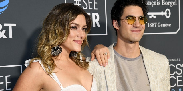 Mia Swier and Darren Criss