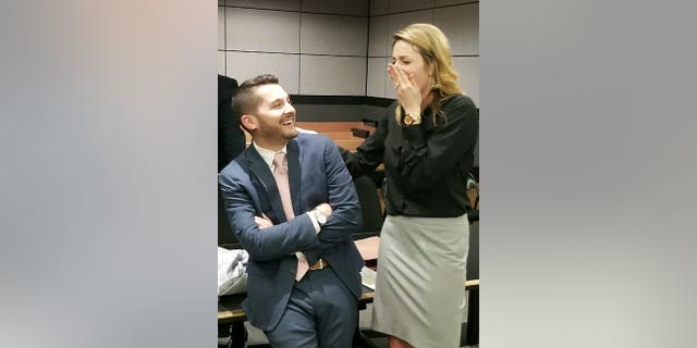 Brandon Dinetz and Jen Lettman, both 28, met while working together as attorneys in 2016 and their professional relationship quickly blossomed into romance.