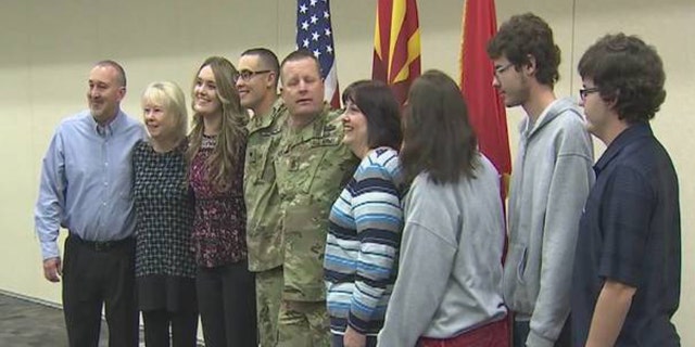Command Sergeant Major Michael Kirby and his son, Specialist Kyle Kirby, are being deployed to Afghanistan with the Arizona Army National Guard's 253rd unit.