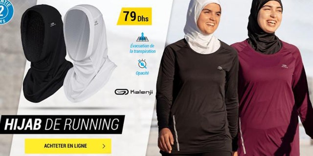 A sporting goods store is postponing sales of a sports hijab in France.