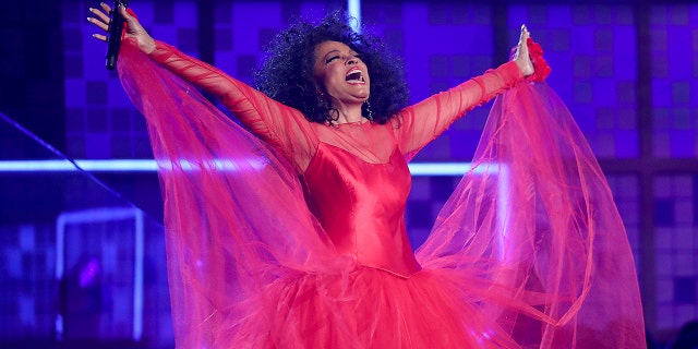 Diana Ross performs a medley at the 61st annual Grammy Awards on Sunday, Feb. 10, 2019, in Los Angeles. (Photo by Matt Sayles/Invision/AP)