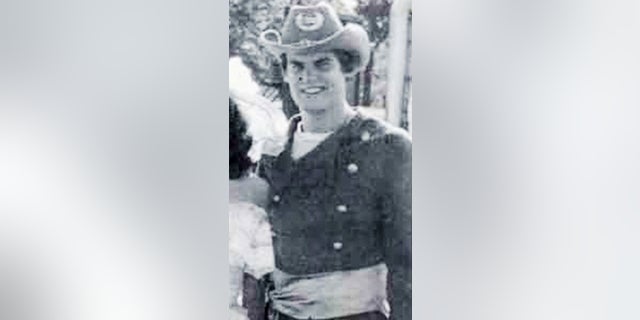 In this 1980 Auburn University yearbook photo, released by the office of Tennessee Gov. Bill Lee, Lee is pictured in a Confederate states costume while attending the university.