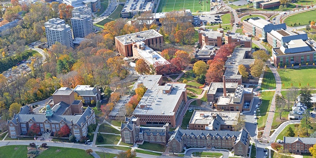 A view of Towson University in Maryland.