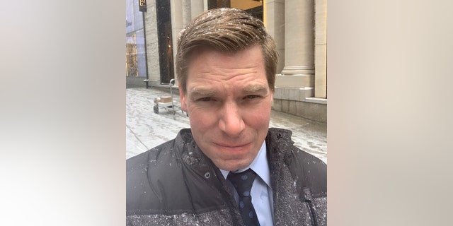 California Rep. Eric Swalwell was slammed on Twitter Wednesday for posting about his decision to bypass a coffee shop inside Trump Tower and walk a couple of extra blocks.