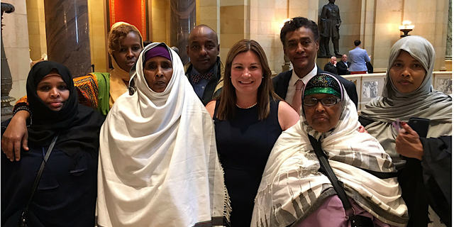 Rep. Franson with activists advocating for further laws against Female Genital Mutilation in Minnesota