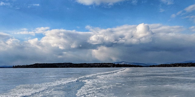 A pilot landing a plane on an ice runway in New Hampshire had a scary moment when the aircraft began to spin out of control.