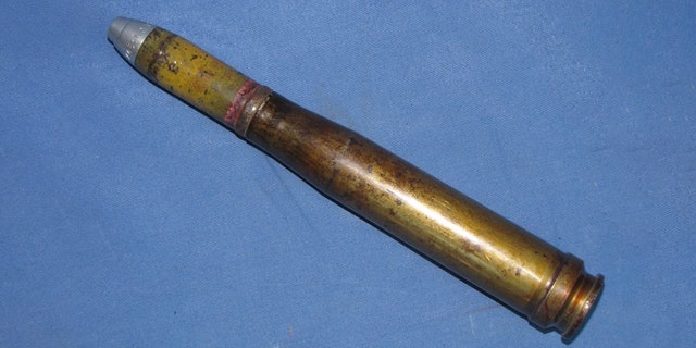 The anti-aircraft "high explosive" rounds are being discovered in the North Beach area of Grays County, Washington.