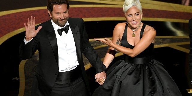 Bradley Cooper and Lady Gaga perform on stage at the 91st Academy Awards at Dolby Theater on February 24, 2019 in Hollywood, California.