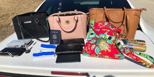 The rental vehicle was found with stolen items in the trunk.