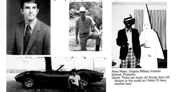 Fox News obtained a copy of 1984 yearbook page from the Eastern Virginia Medical School library in Norfolk.