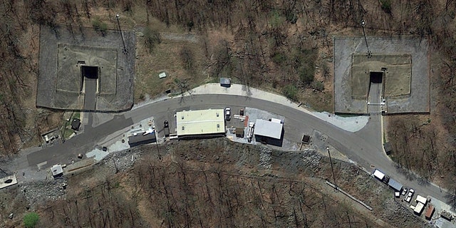 One of the tunnels leading inside the Raven Rock Mountain Complex in Liberty Township, Pennsylvania. The site is linked to a former military base mentioned in a Russian state TV broadcast this week as being a potential target in the U.S. in the event of a nuclear strike.