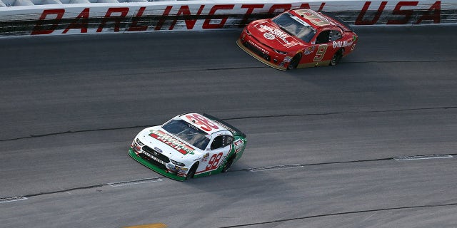 Tyler Reddick drove the Old Milwaukee-sponsored #9 car for JR Motorsports to a third-place finish at the 2018 Darlington Xfinity race.