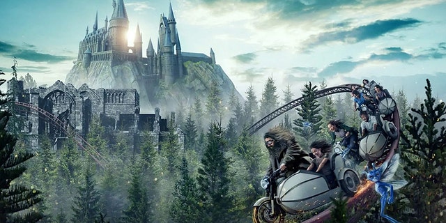 For the ride, guests get in either a motorbike or its sidecar for a tour through the Forbidden Forest – a forest that grows near Hogwarts School and is home to magical creatures like unicorns and pixies. The ride, which is now the longest coaster in Florida, reportedly has a 17-foot drop and seven launches.
