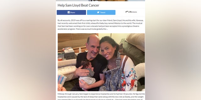 A GoFundMe page is asking for $ 100,000 to cover medical and childcare expenses for actor Sam Lloyd and his wife Vanessa who recently gave birth to their son, Weston.