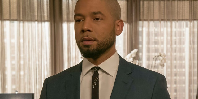 This image released by Fox shows Jussie Smollett, left, and A.Z. Kelsey in a scene from the "Pride" episode of "Empire" which originally aired on Oct. 10, 2018. Smollett’s co-starring role in “Empire” may end up being the pinnacle of his career, industry observers and insiders said as the actor faces criminal charges that he faked a hate crime against himself.