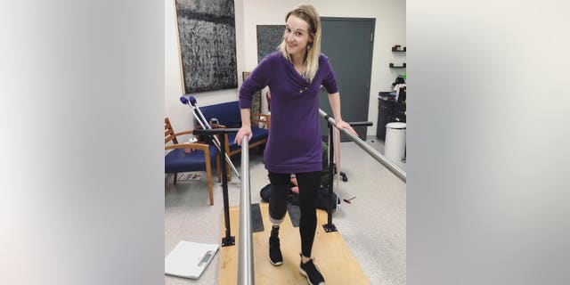 Beckwith, who is chronicling her recovery on YouTube, said she had been in pain since a horse-riding accident at age 13.