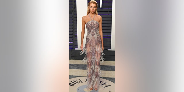 Stella Maxwell attends the 2019 Vanity Fair Oscar Party hosted by Radhika Jones at Wallis Annenberg Center for the Performing Arts on Feb. 24, 2019 in Beverly Hills, Calif. (Photo by Jon Kopaloff/WireImage)