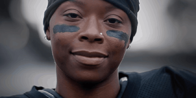 Harris shot to fame earlier this month after starring in a Super Bowl commercial for Toyota, which parallelled her experience playing football as a young girl, and training her way to play football professionally
