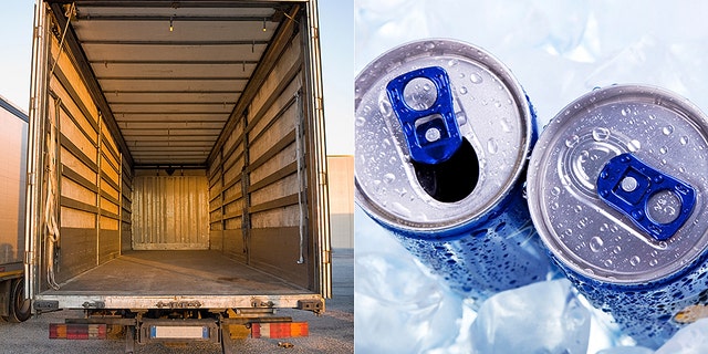 The FBI is searching for a stolen trailer filled with energy drinks.