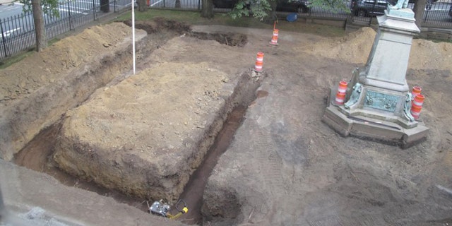 The vault was discovered during a major renovation of the Province House Gardens in Halifax, Nova Scotia.