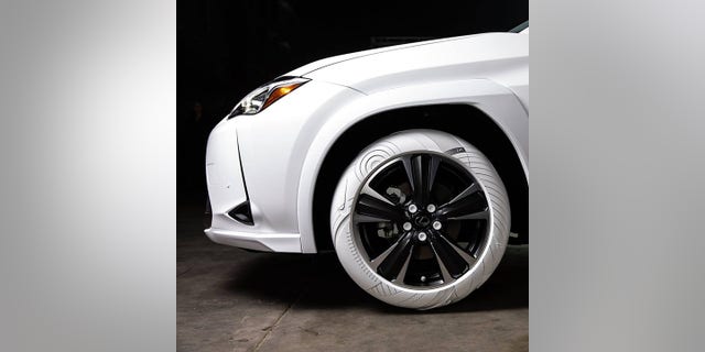 Forget whitewalls Lexus has a car with all- white tires 