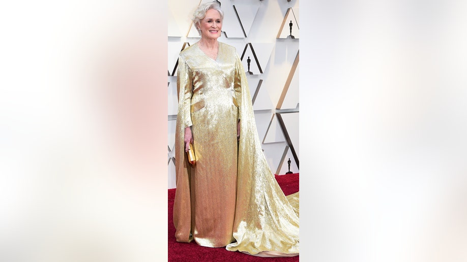 Glenn Close arrives at the Oscars on Sunday, Feb. 24, 2019, at the Dolby Theatre in Los Angeles. (Photo by Richard Shotwell/Invision/AP)