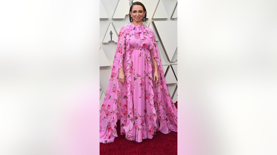 Maya Rudolph arrives at the Oscars on Sunday, Feb. 24, 2019, at the Dolby Theatre in Los Angeles. (Photo by Jordan Strauss/Invision/AP)