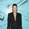 Kendall Jenner looks chic as ever in a black pantsuit while attending the Tiffany and Co. Modern Love Photography Exhibition on February 9, 2019 in New York City.  