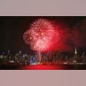 Fireworks celebrating the Lunar New Year illuminate the sky over midtown Manhattan in New York City, Feb. 11, 2019.