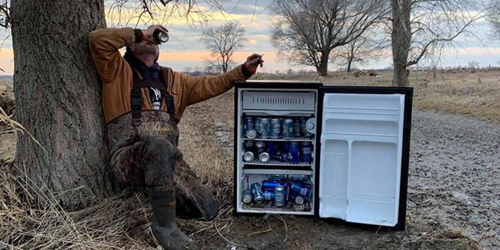Nebraska residents find beer fridge washed up in field after flooding subsides