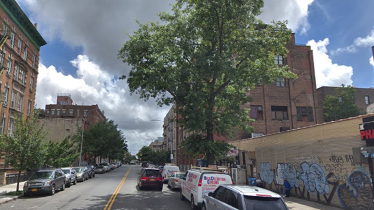 The scene where the shooting occurred in New York City.